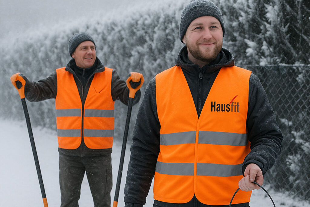 Mitarbeiter im Winter